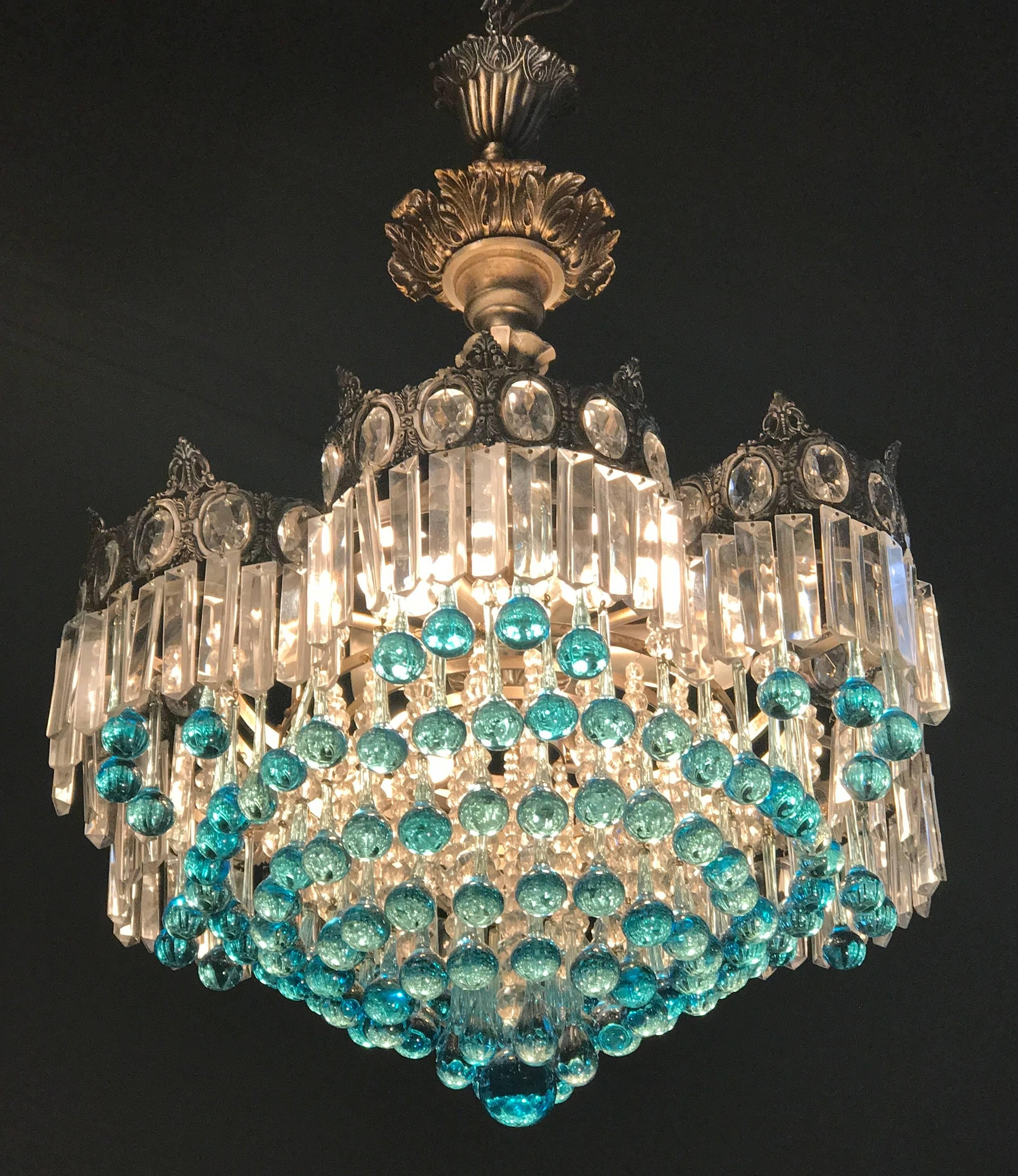 Spectacular Murano Chandelier, Italy, 1960s In Good Condition In Rome, IT