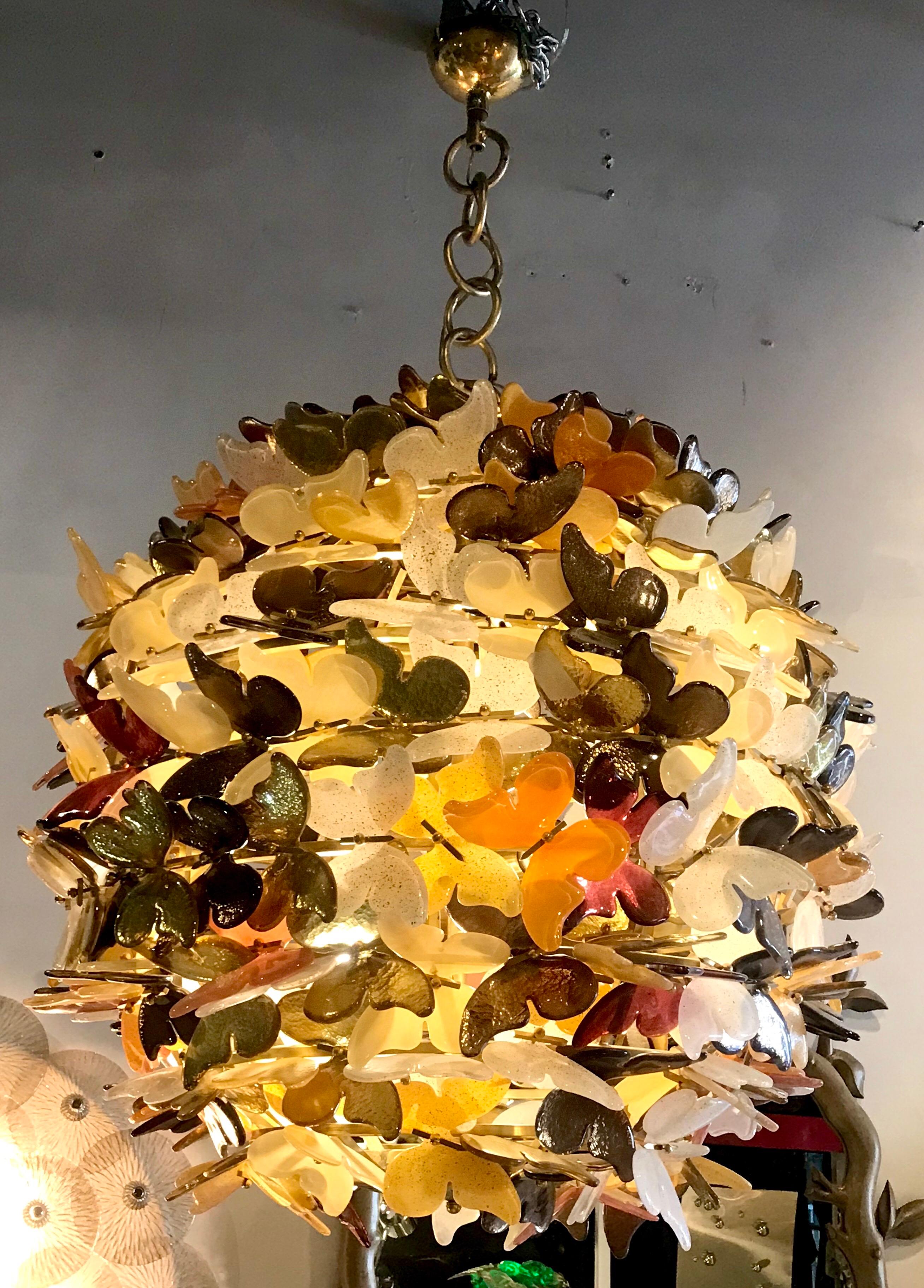 gold butterfly chandelier