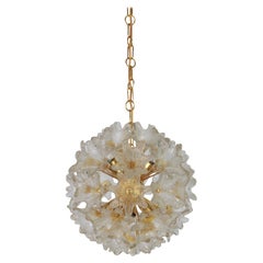 Spettacolare lampadario a fiore in vetro di Murano di Venini VeArt, Italia anni '70