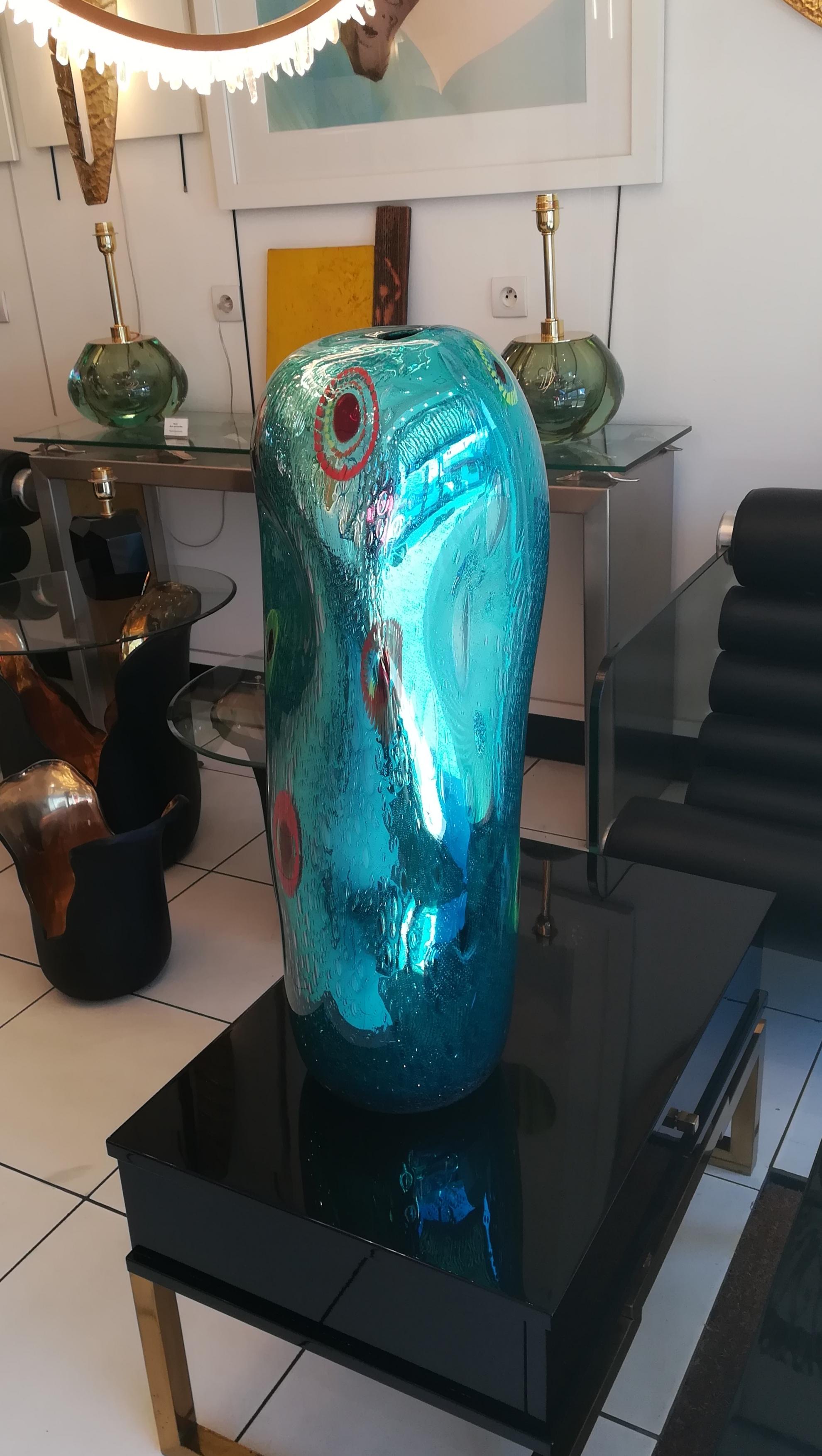 Spectacular Murano Glass Vase, Unique Piece 3