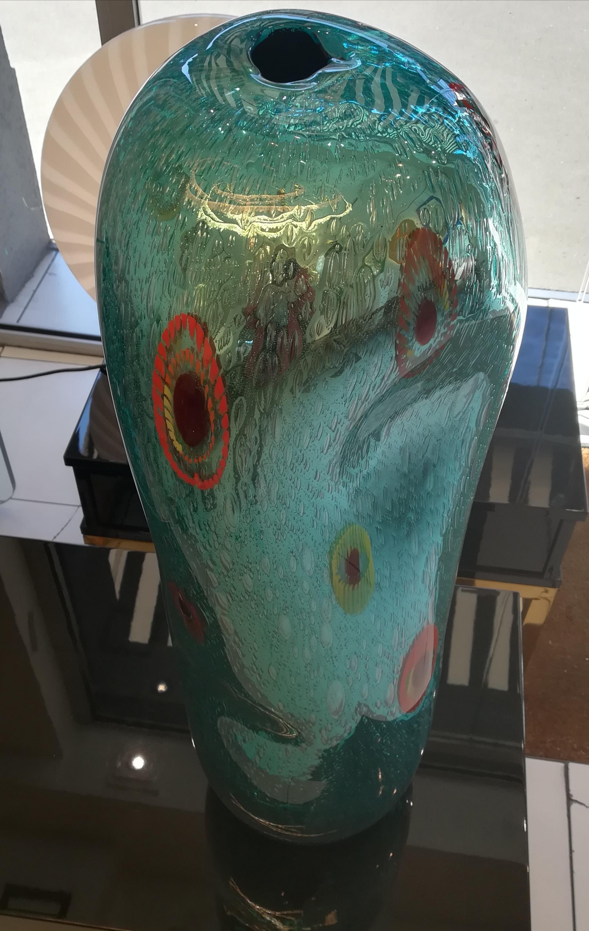 Spectacular Murano Glass Vase, Unique Piece 1