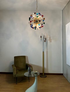 Spectacular Murano multicolored Glass Sputnik Chandelier - 51 glasses