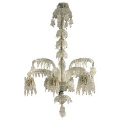 Spectacular Murano "Stalactite" Chandelier Attributed to Barovier - Italy 1940.
