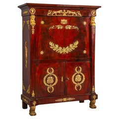 Spectacular Napoleon III Empire Secretaire 19th Century  RESTORED