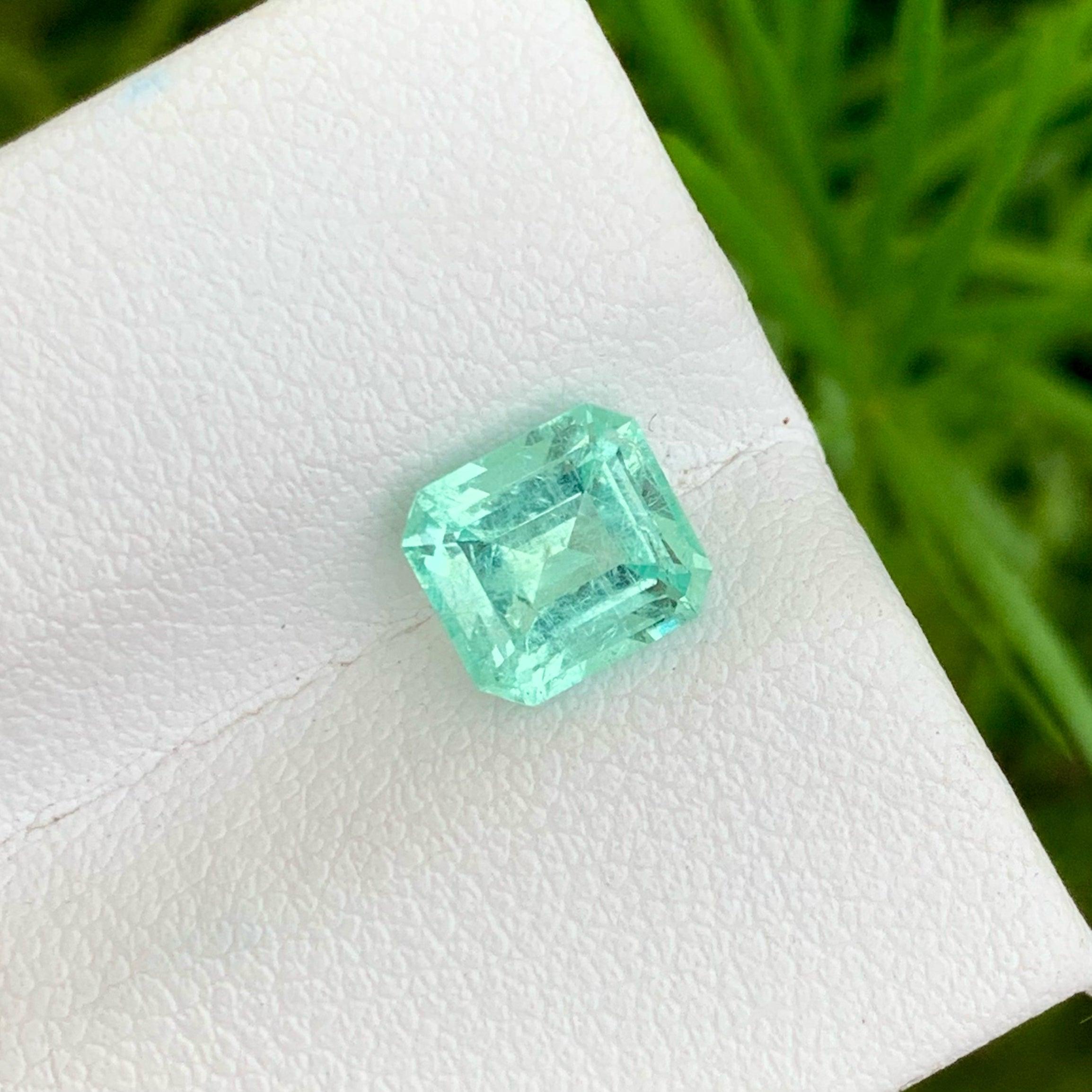 Spectacular Natural Afghan Emerald Gemstone of 1.65 carats from Punjsher,Afghanistan has a wonderful cut in a Octagon shape, incredible Light Green colour. Great brilliance. This gem is Included Clarity.

Product Information: 
GEMSTONE: Spectacular