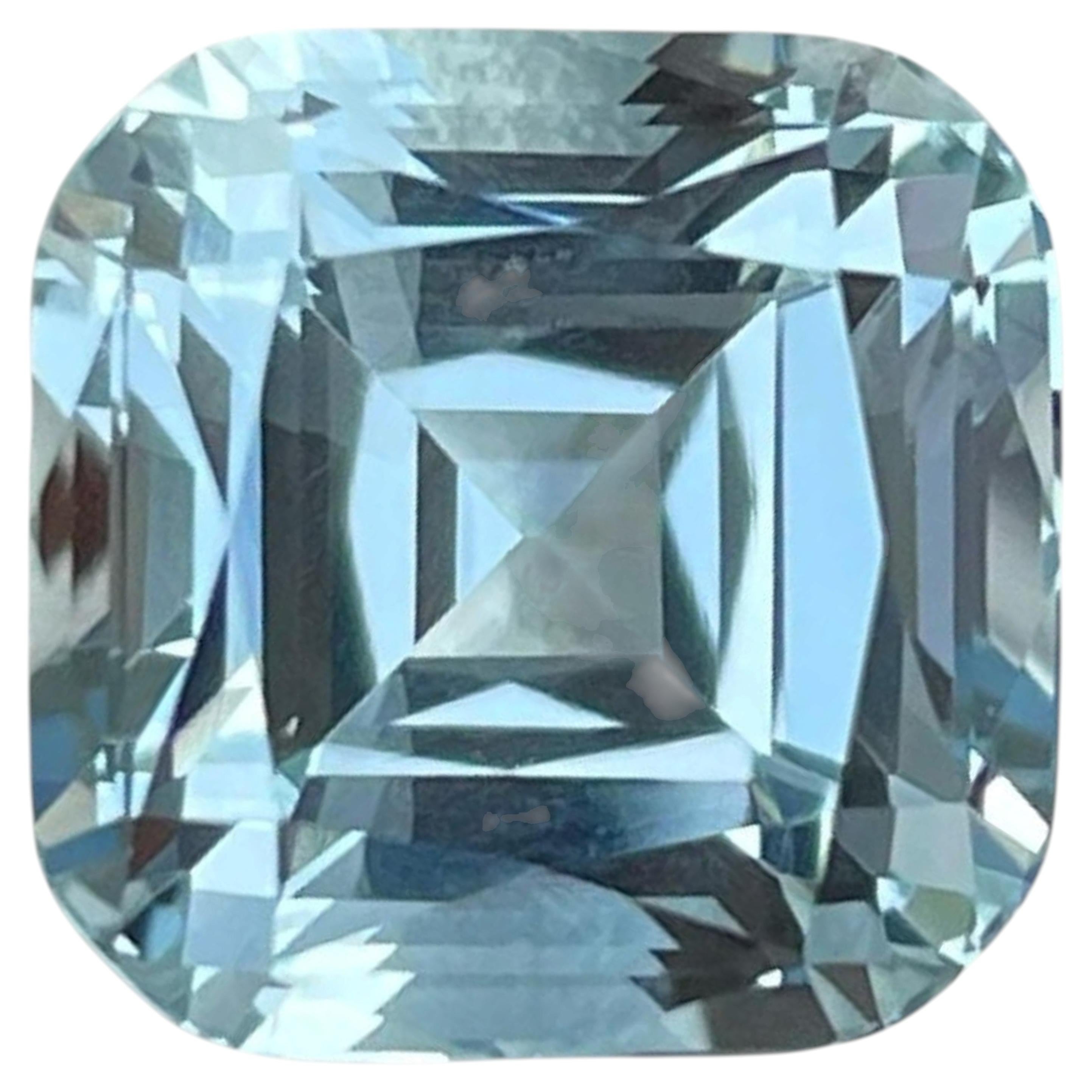 Spektakulärer natürlicher Aquamarin Edelstein 6,85 Karat Augenreiner Aquamarin