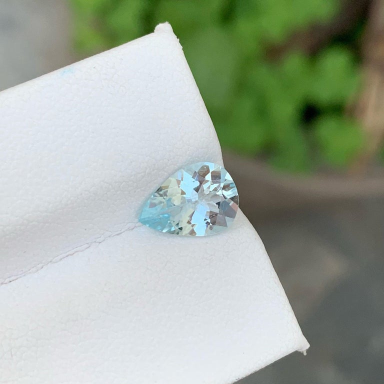 Spectacular Natural Loose Aquamarine Gemstone 1.35 Carats Loose