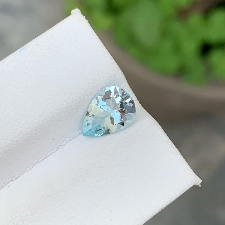 Spectacular Natural Loose Aquamarine Gemstone 1.35 Carats Loose