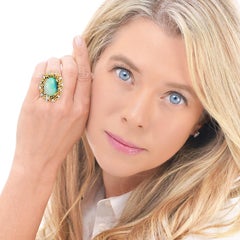 Spectacular Organo-Chic Opal Ring c1960s