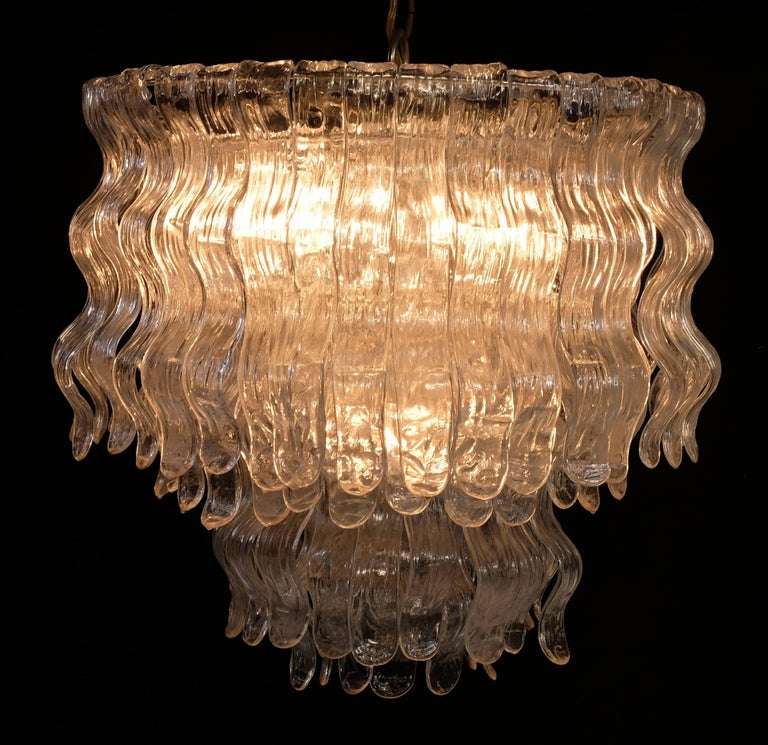 Spectacular Pair of Chandeliers, Murano, 1970s In Excellent Condition For Sale In Budapest, HU