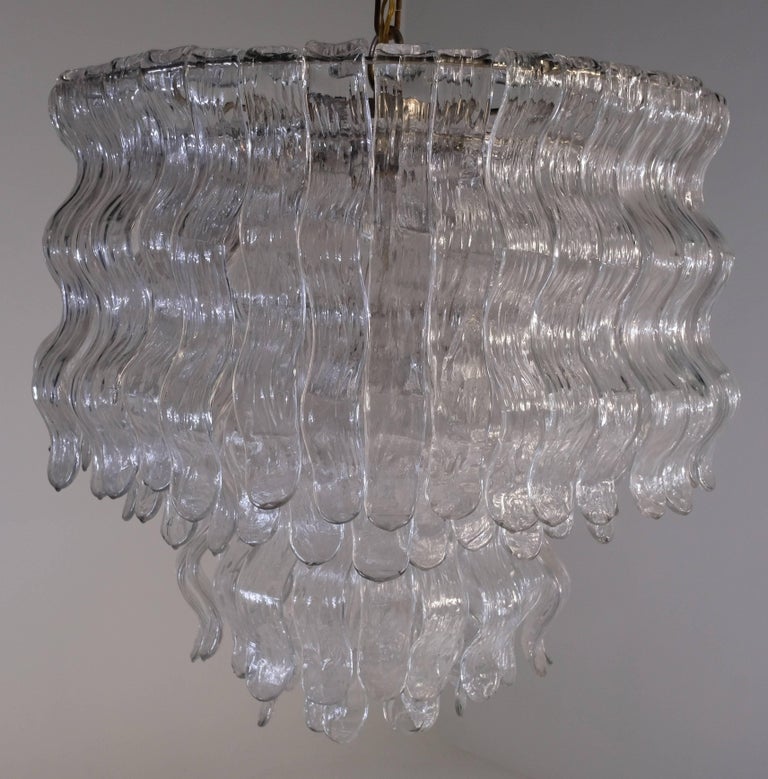 20th Century Spectacular Pair of Chandeliers, Murano, 1970s For Sale