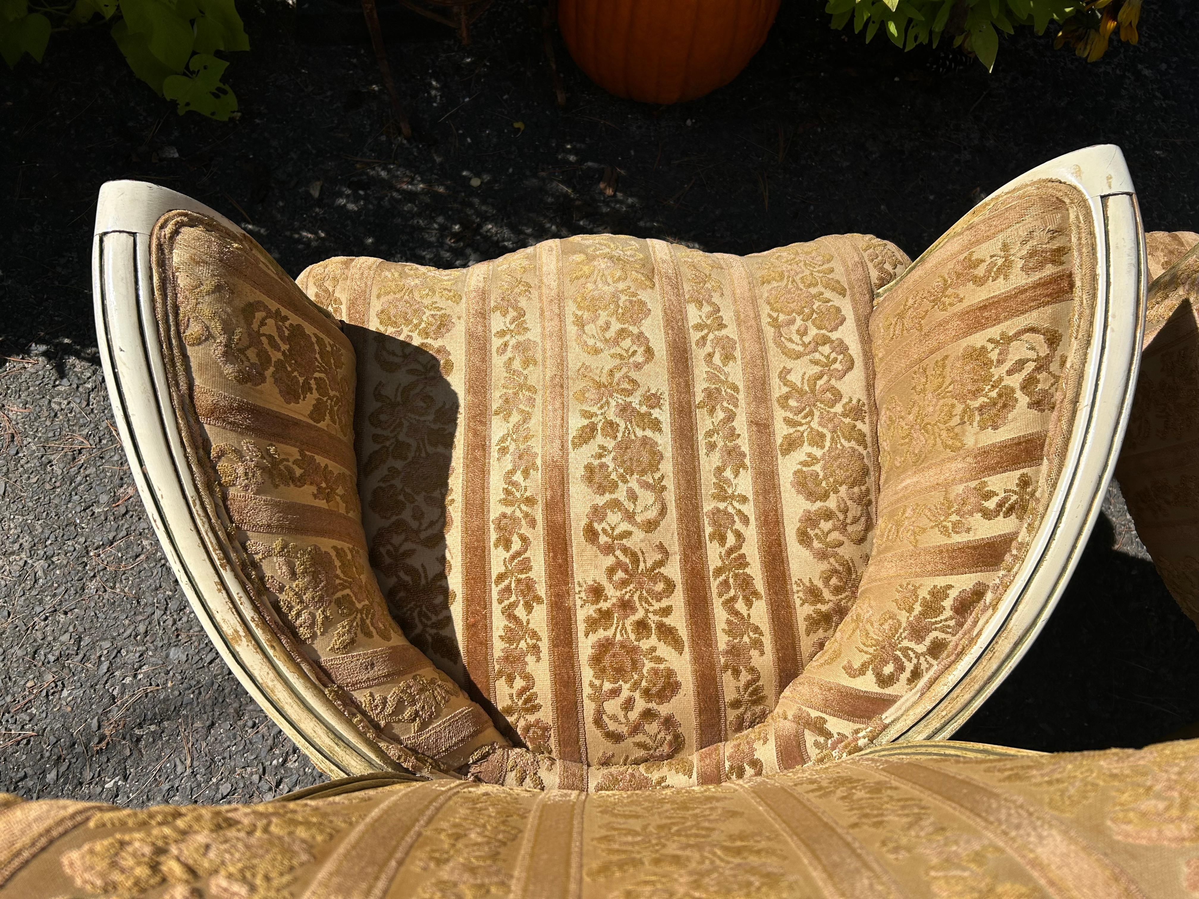 Spectaculaire paire de chaises longues à accoudoirs Grosfeld House Hollywood Regency Modern en vente 8