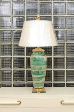 Spectacular Pair of Handmade Glaze Portuguese Ceramic Vessels as Custom Lamps