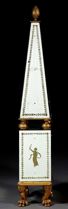 Spectacular Pair of Italian Neoclassical Mirror Obelisques