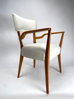 Spectacular Pair of Mid-Century Organic Armchairs, Ico Parisi Style, Italy