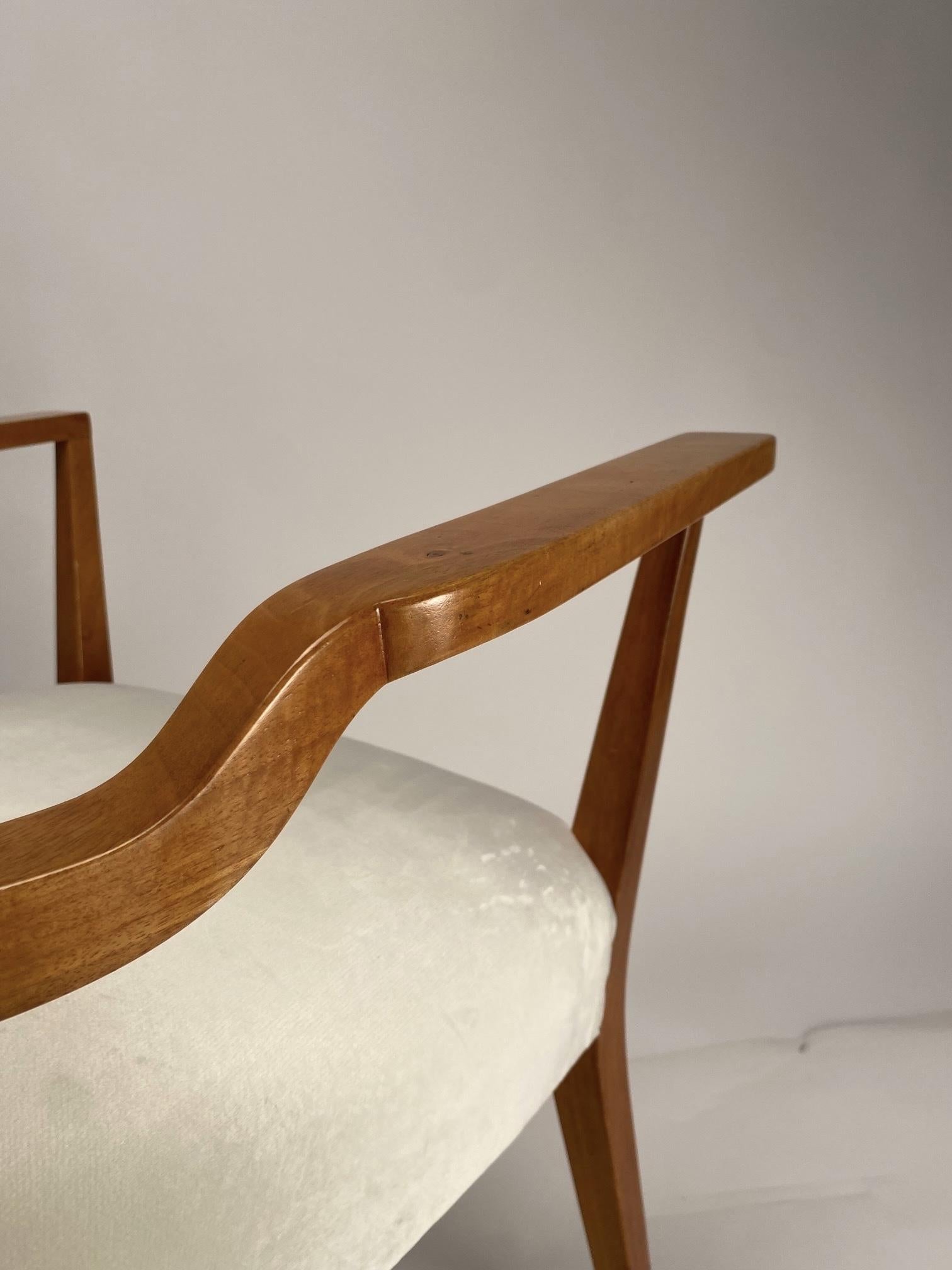 Espectacular Pareja de Sillones Orgánicos de Mediados de Siglo, Estilo Ico Parisi, Italia mediados del siglo XX en venta