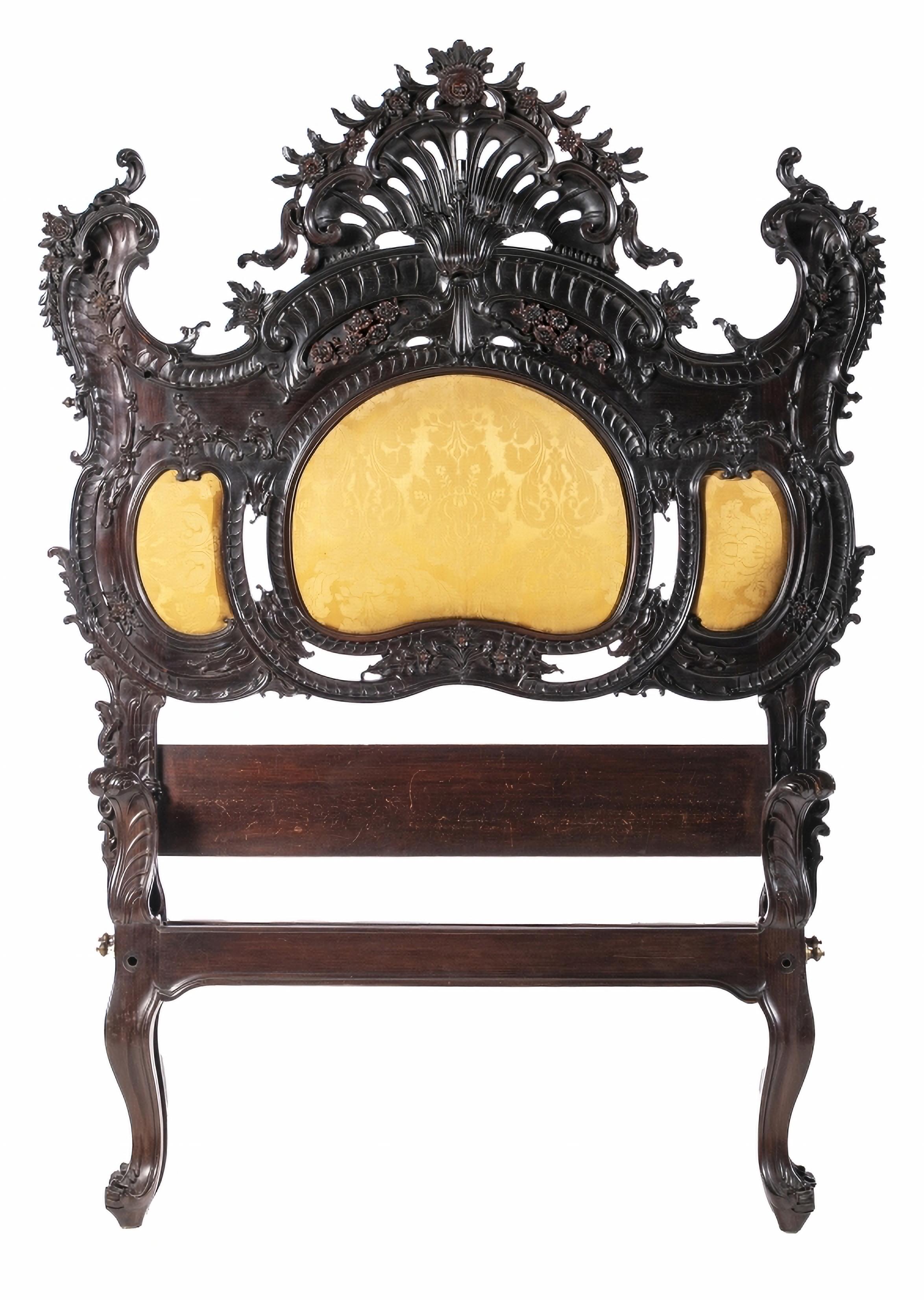 Portuguese SPECTACULAR PAIR OF PORTUGUESE STYLE BEDS early 19th Century For Sale