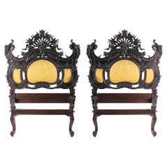 Used SPECTACULAR PAIR OF PORTUGUESE STYLE BEDS early 19th Century