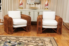 Spectacular Pair of Rib Series Club Chairs by Henry Olko, circa 1980