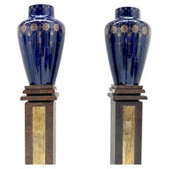 Spectacular pair of vases from the Sèvres factory