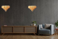 Spectacular Pair of Vintage Murano Wall Sconce