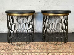Spectacular Pair Paul Evans Loop Side Table Mid-century Modern