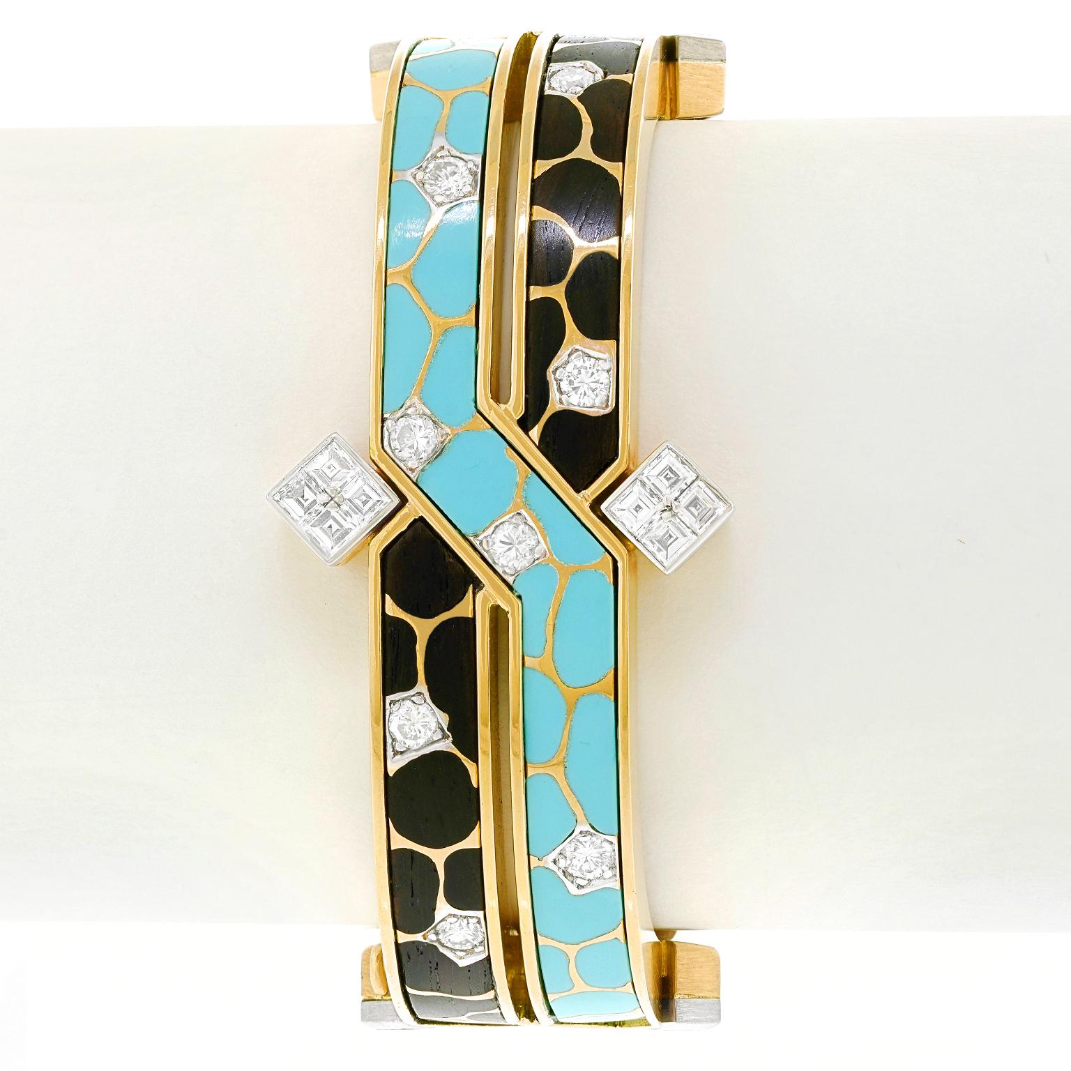 Paul Binder Bracelet moderniste spectaculaire en vente 4