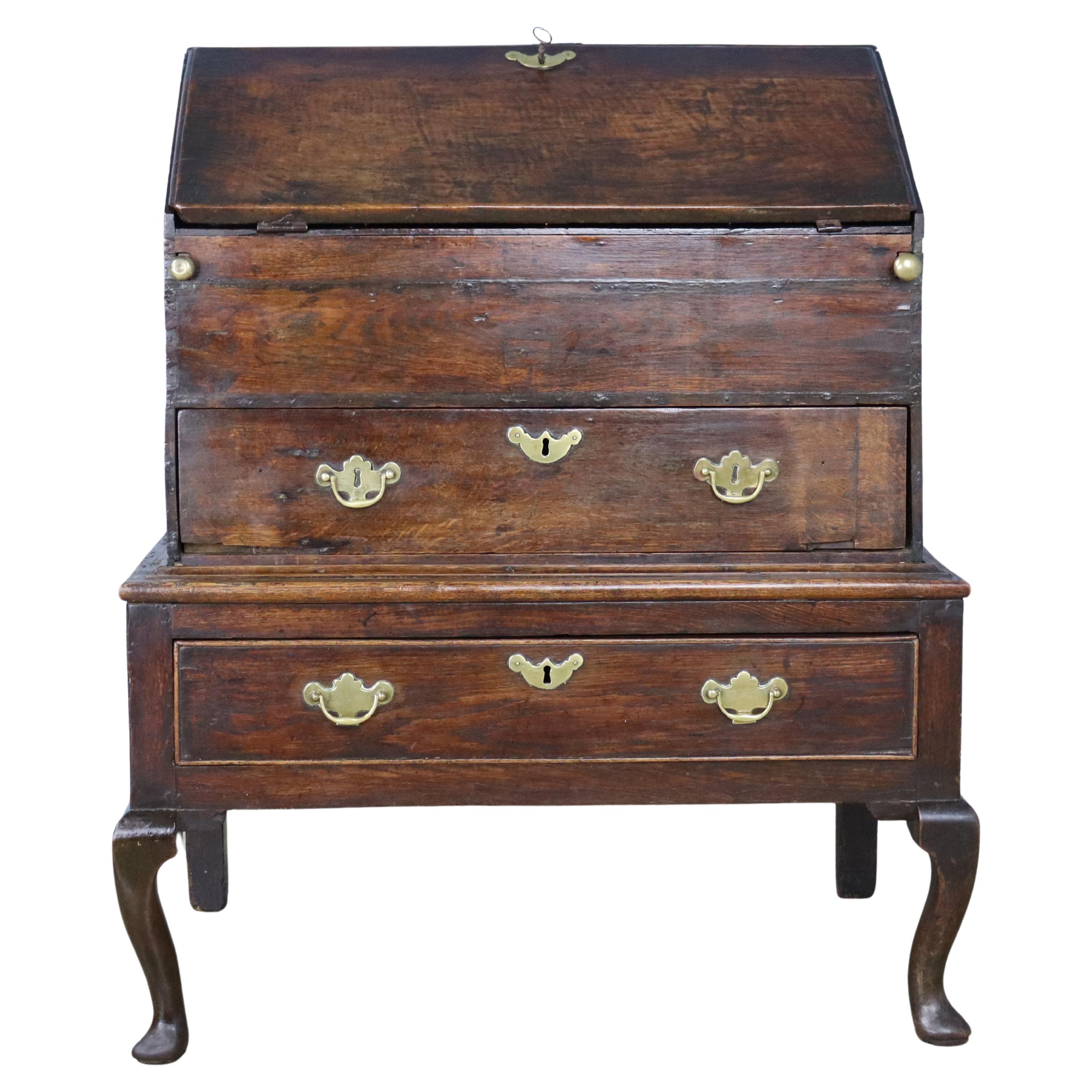 Spectacular Period Oak Clerk's Desk or Secretaire For Sale