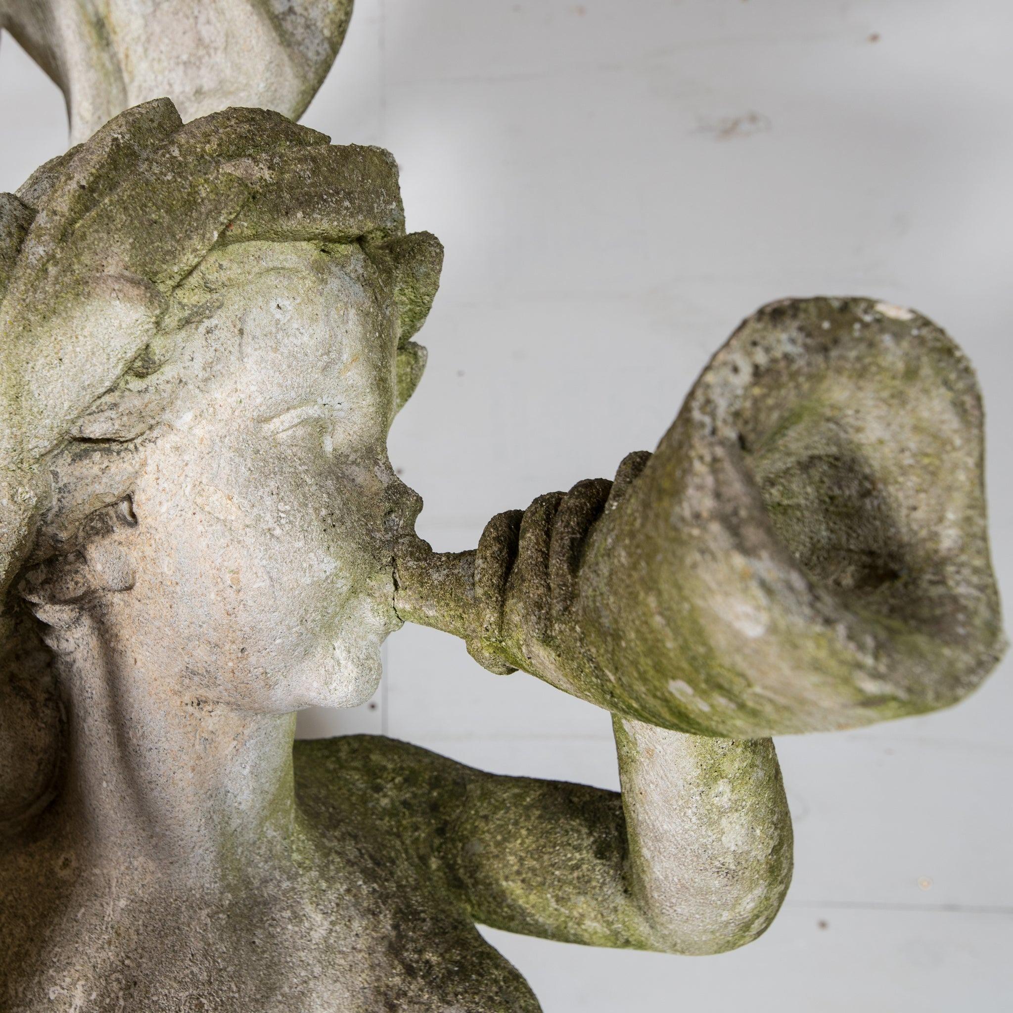 English Spectacular Portland Stone Neptune / Poseidon Statue Fountain For Sale