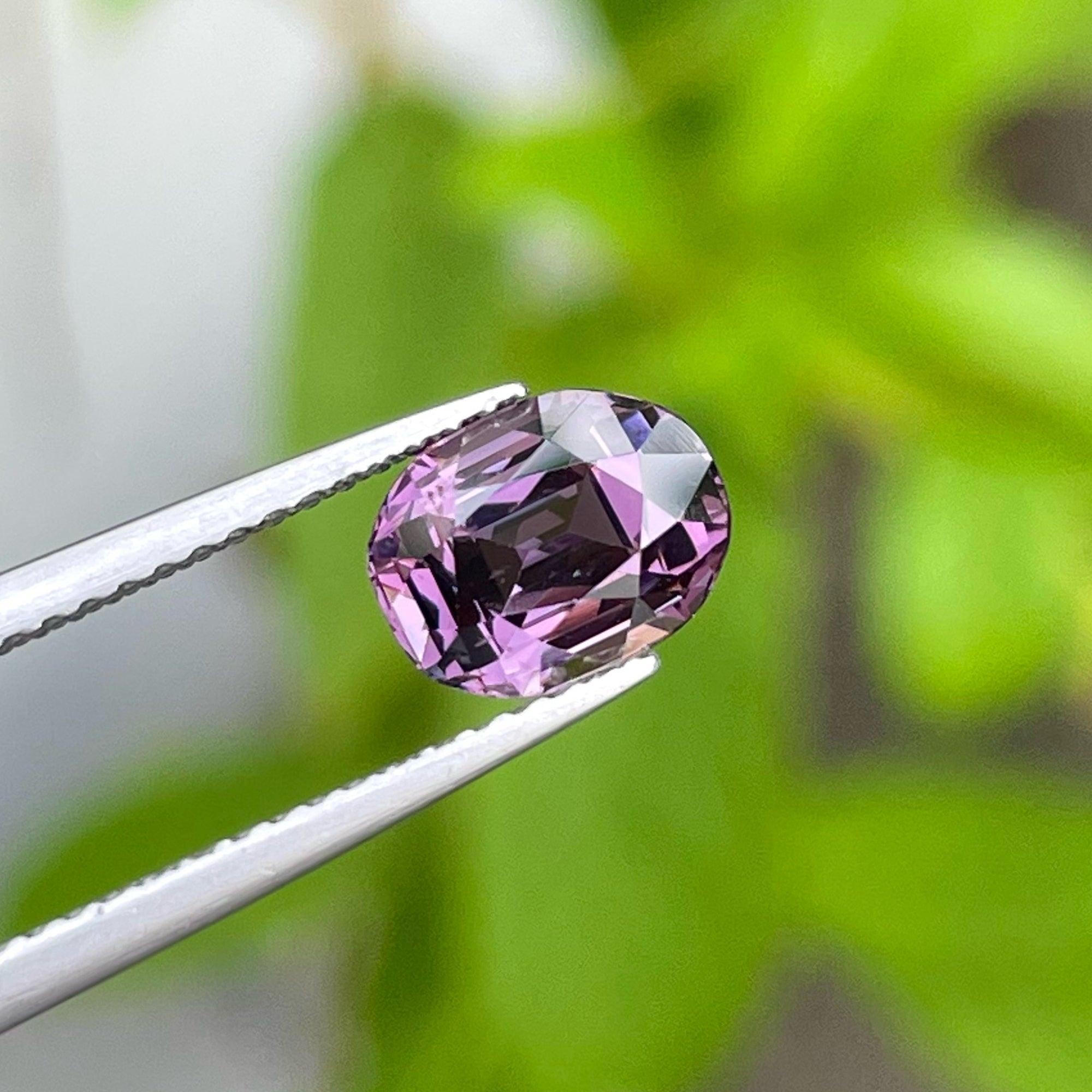 Spectacular Purple Natural Spinel Gemstone, Available For Sale At Wholesale Price Natural High Quality 1.82 Carats Unheated Natural Spinel from Burma.

Product Information:
GEMSTONE TYPE:	Spectacular Purple Natural Spinel Gemstone
WEIGHT:	1.52