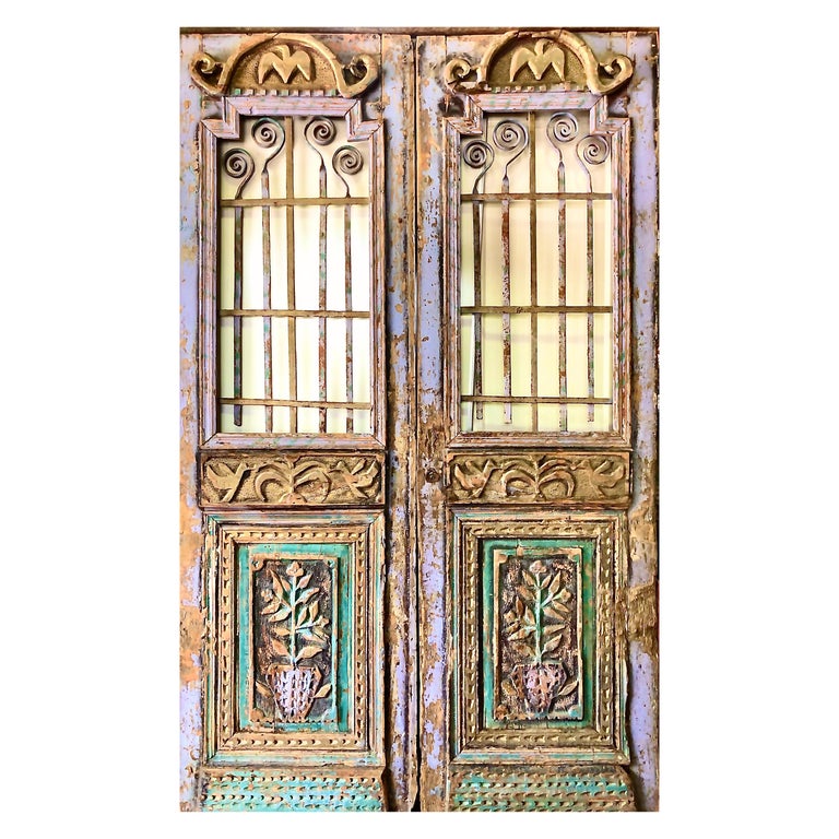 Spectacular Rustic Carved Doors at 1stDibs