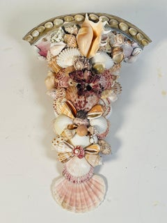 Spectacular Sea Shell Encrusted Wall Bracket