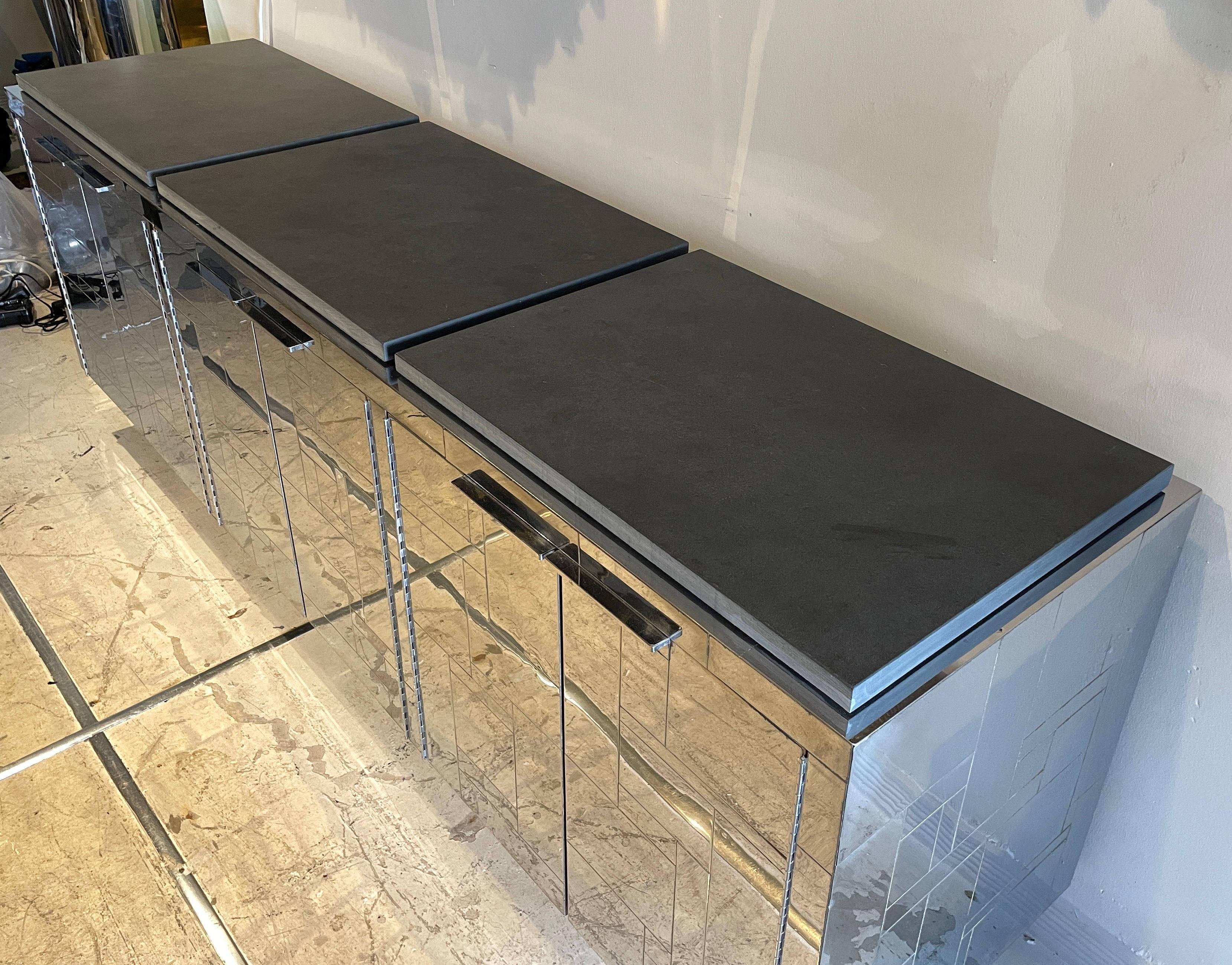 Spectacular Signed Paul Evans Cityscape Credenza 1
