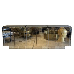 Spectacular Signed Paul Evans Cityscape Credenza