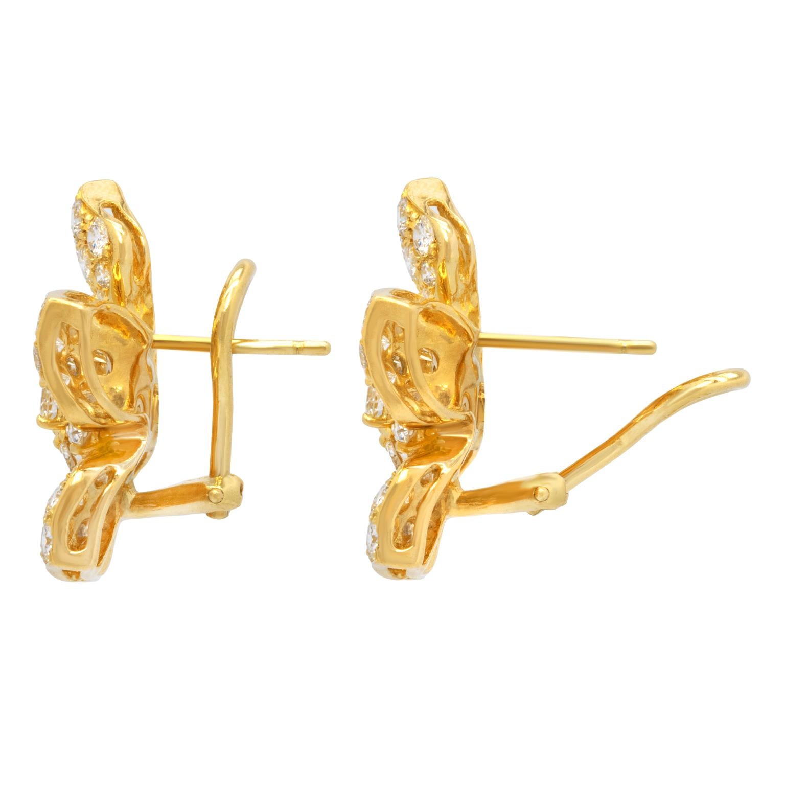 Spectacular Sixties Diamond Earrings For Sale 2