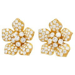 Vintage Spectacular Sixties Diamond Earrings