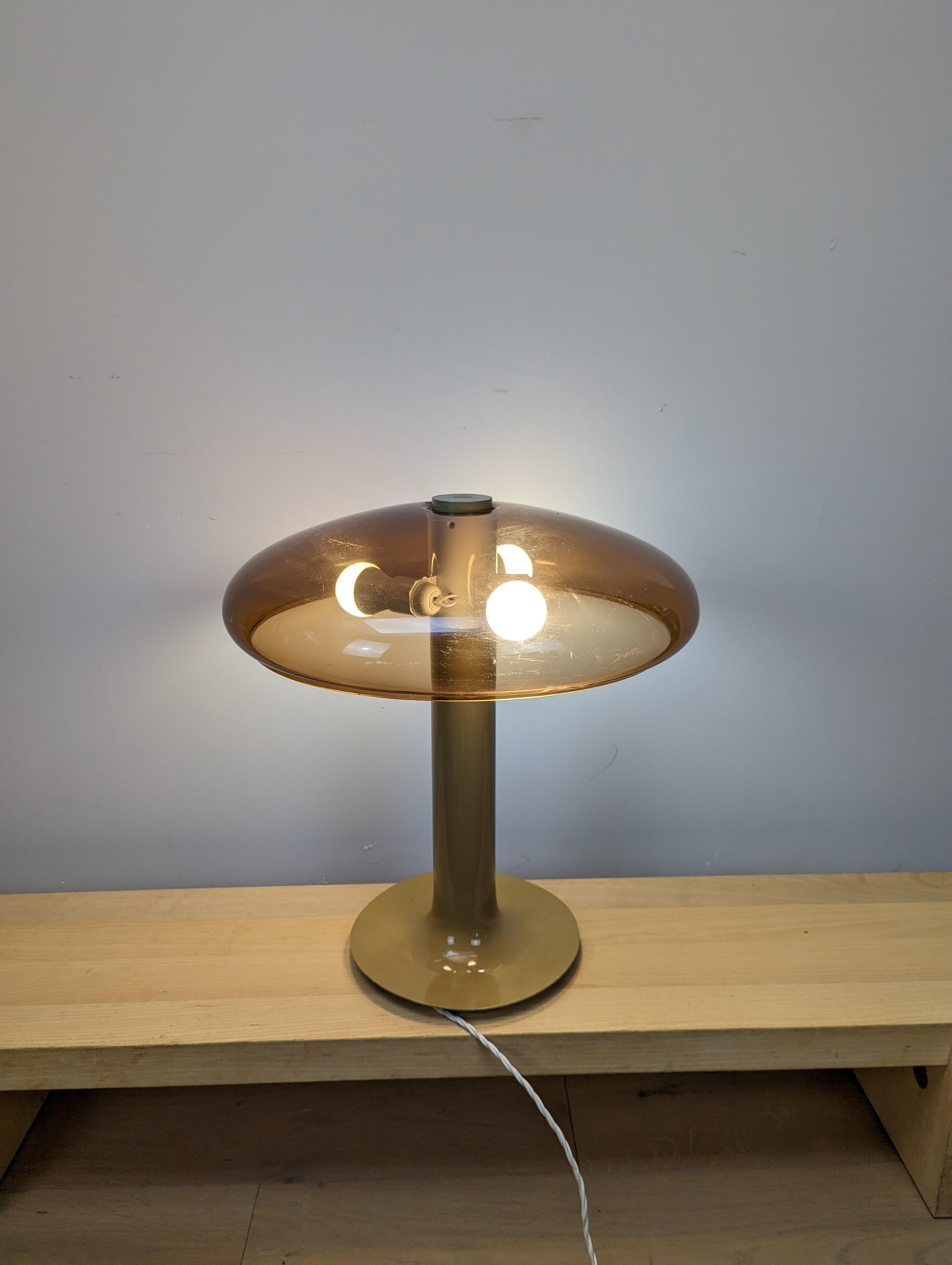 Spectacular space age mid-century table lamp For Sale 3