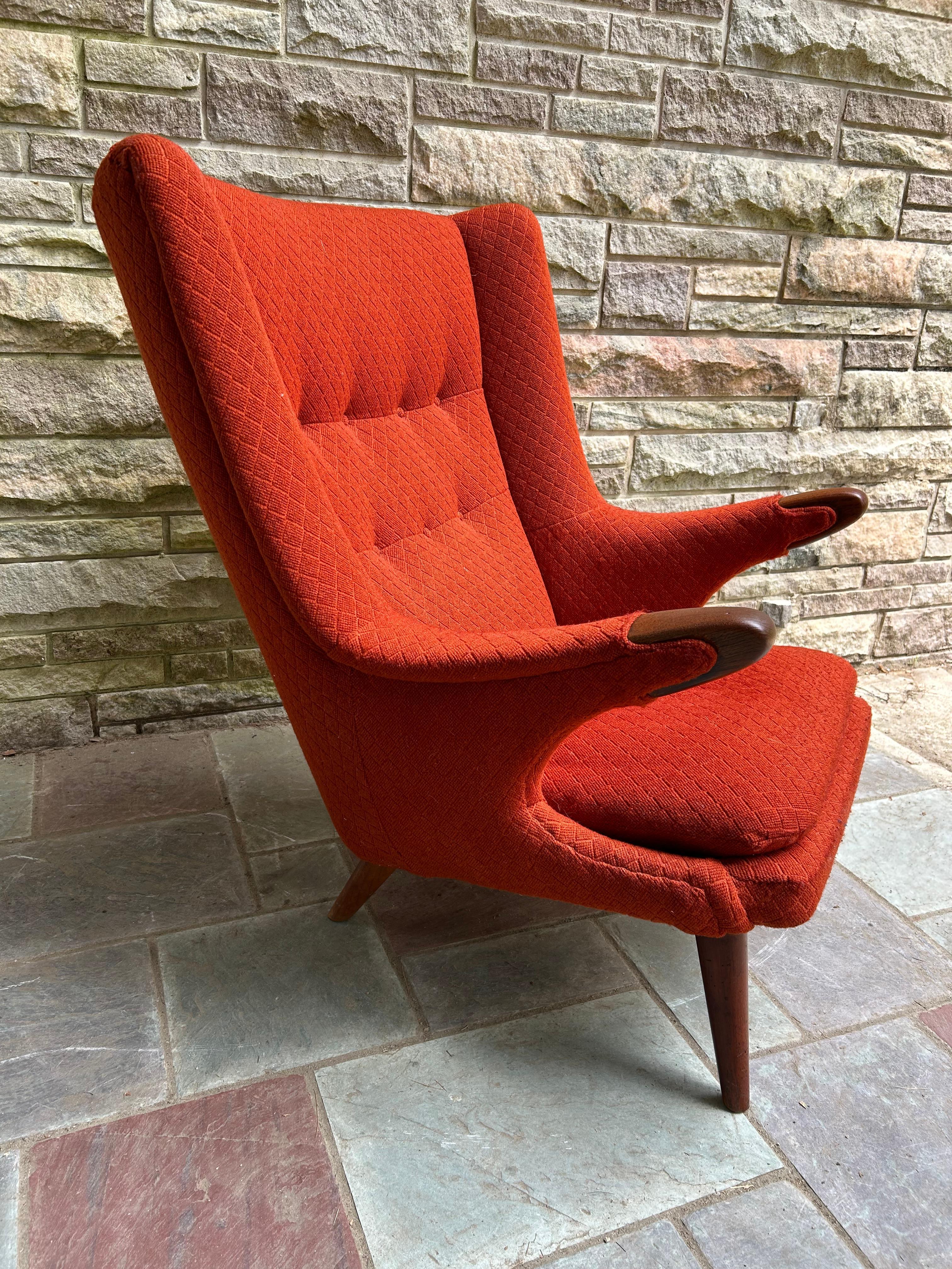 Mid-Century Modern Spectacular Svend Skipper Papa Bear Chair Mid-Century Danish Modern For Sale