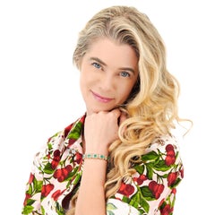 Spectacular Swiss Modern Emerald Bracelet