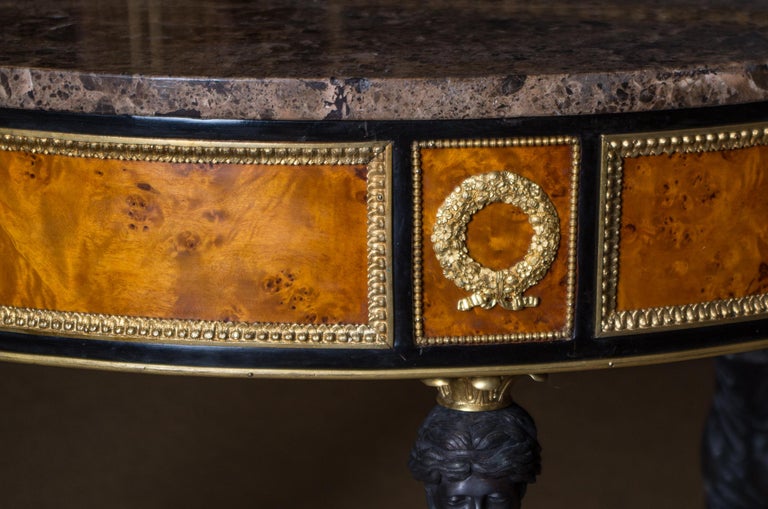 Spectacular Temple Guardian Empire Style Table For Sale at 1stDibs