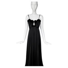 Spectacular Thierry Mugler FW 1993 Silk Siren Dress Evening Gown