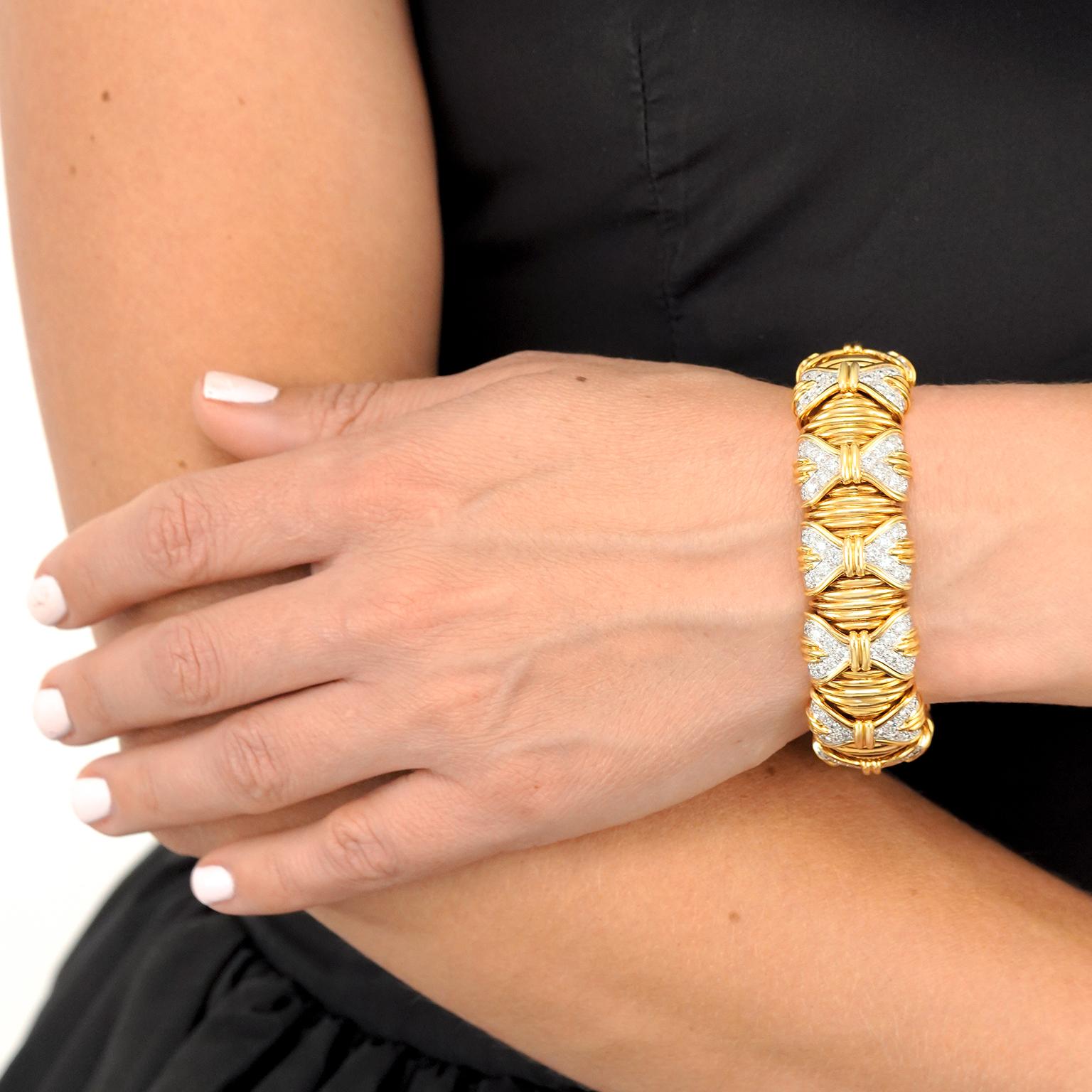 Spectacular Tiffany & Co. Sixties Diamond Bracelet For Sale 5