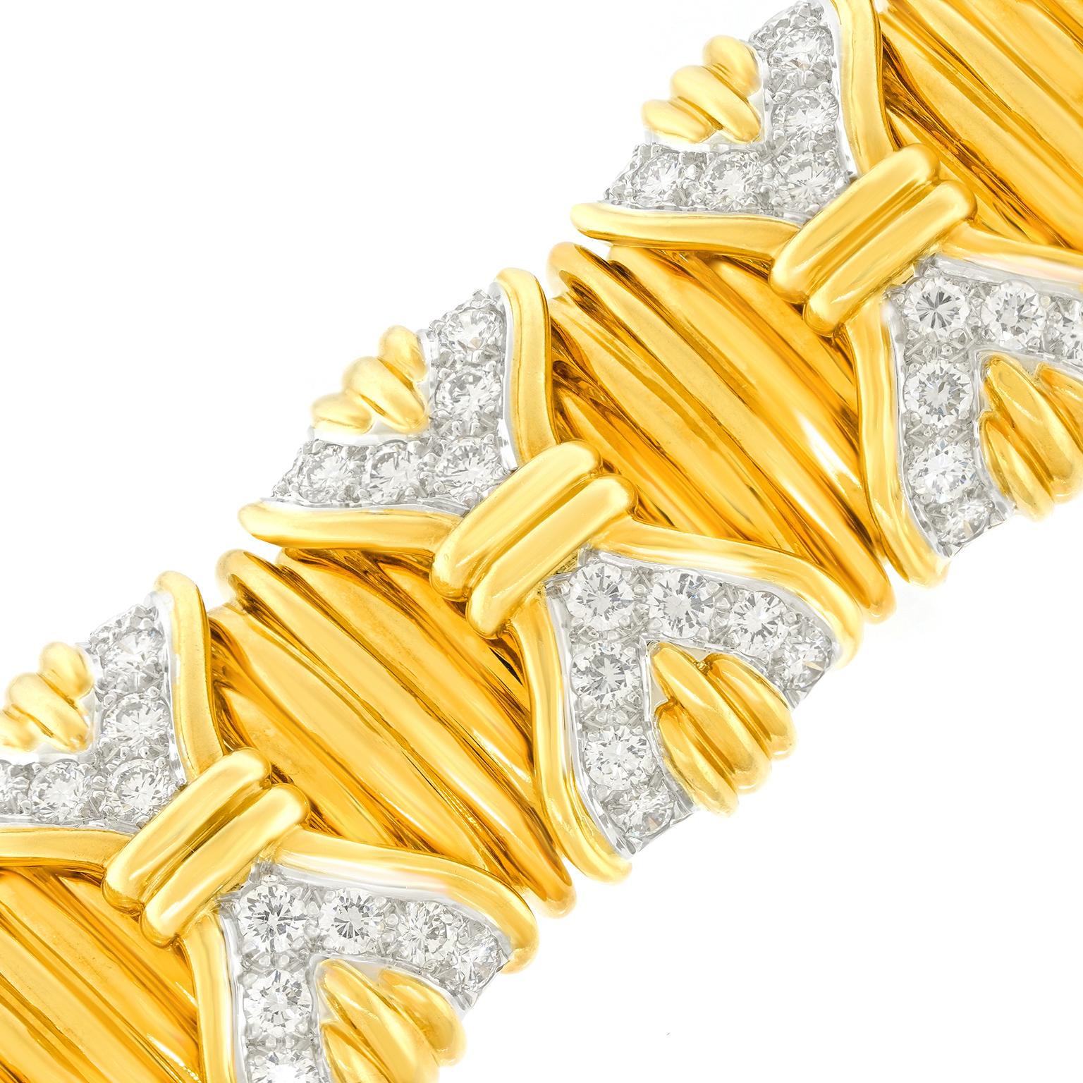 Spectacular Tiffany & Co. Sixties Diamond Bracelet For Sale 2