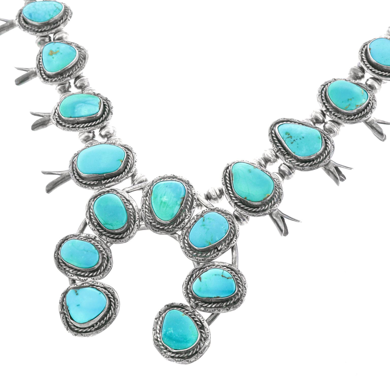 turquoise squash necklace