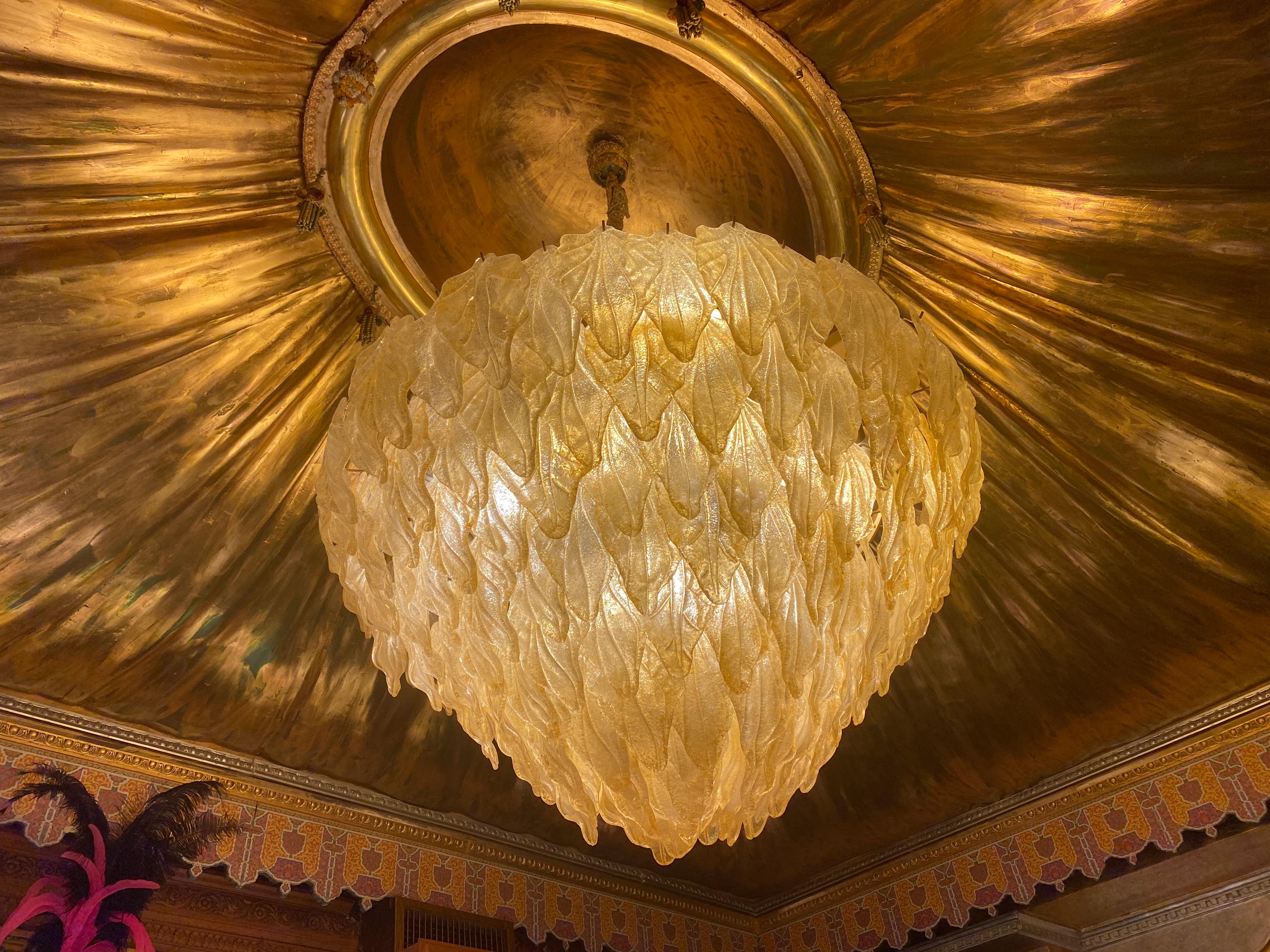 Late 20th Century Spectacular Venetian Murano Ceiling Light