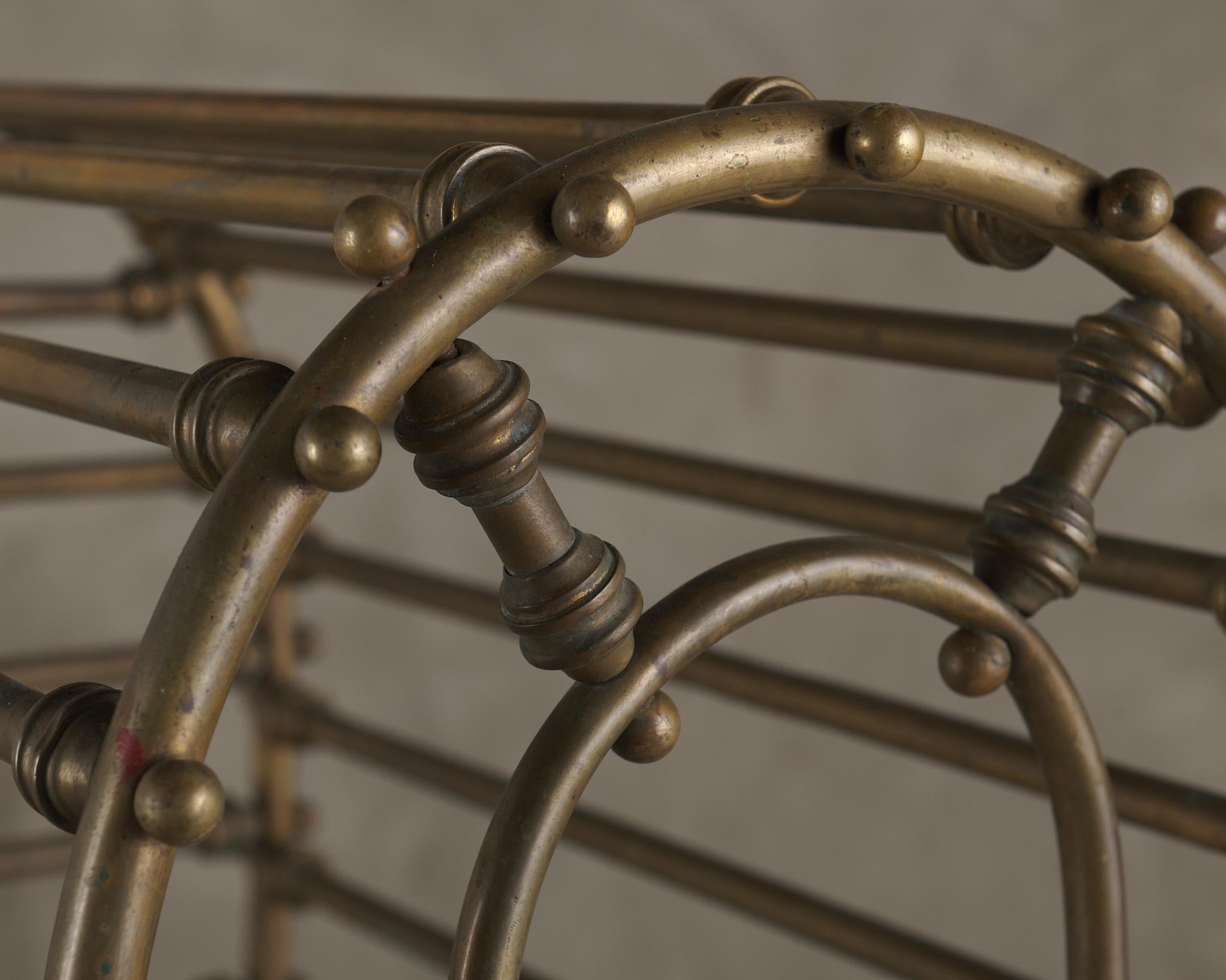 Spectacular Victorian Brass Bed, c1880 In Good Condition For Sale In Los Angeles, CA
