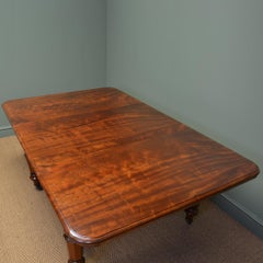 Spectacular Victorian Plum Pudding Extending Antique Dining Table