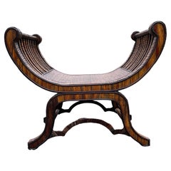 Spectacular Vintage Split Bamboo Bench