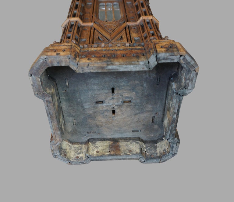 Spectacular Walnut Maquette of Giotto's Campanile in Florence, Italy For Sale 6