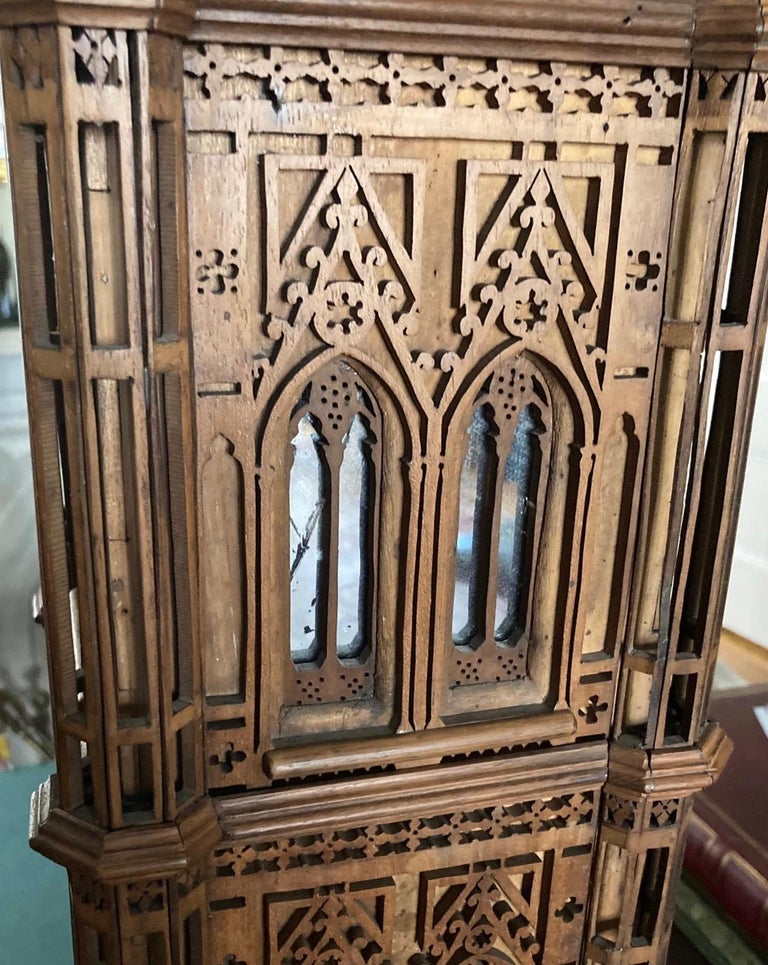 Spectacular Walnut Maquette of Giotto's Campanile in Florence, Italy For Sale 9